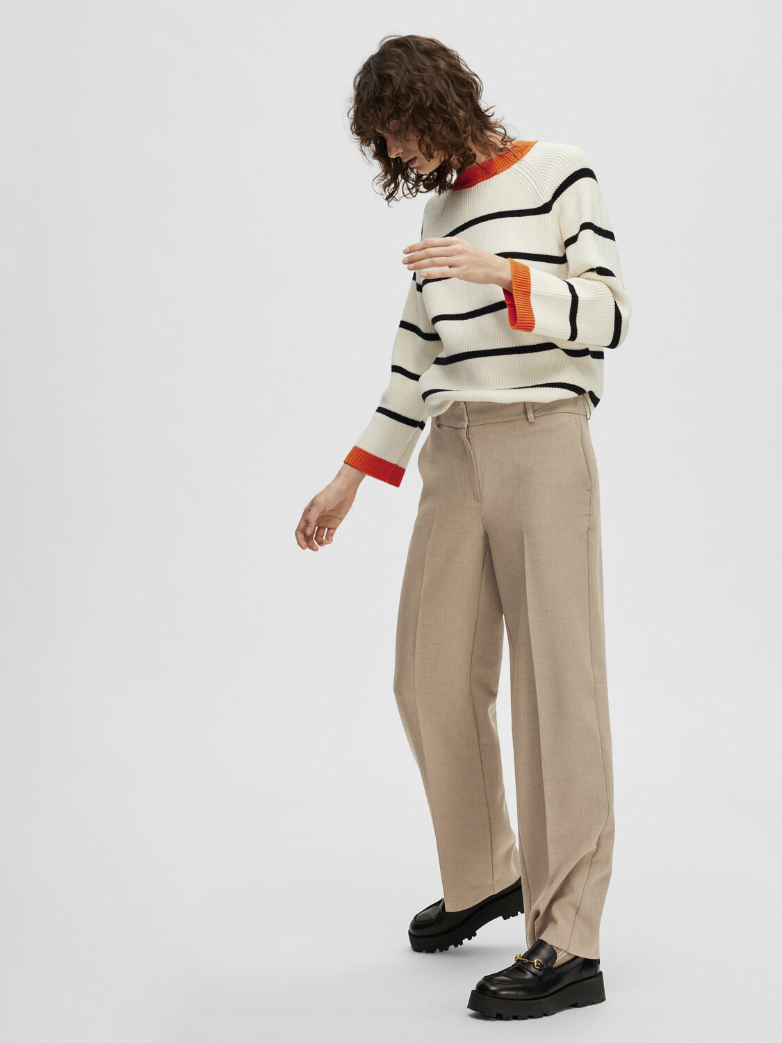 SLFRITA MW WIDE PANT CAMEL MLG N NO