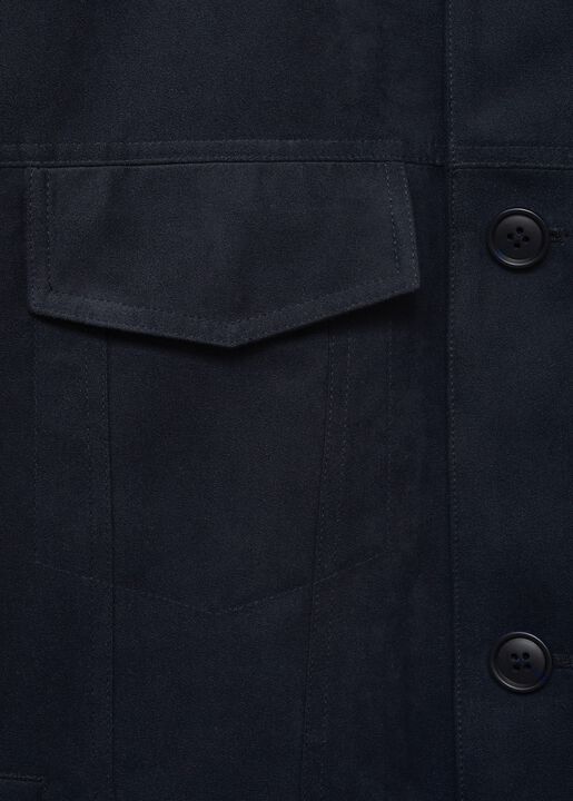 Leather-effect biker jacket