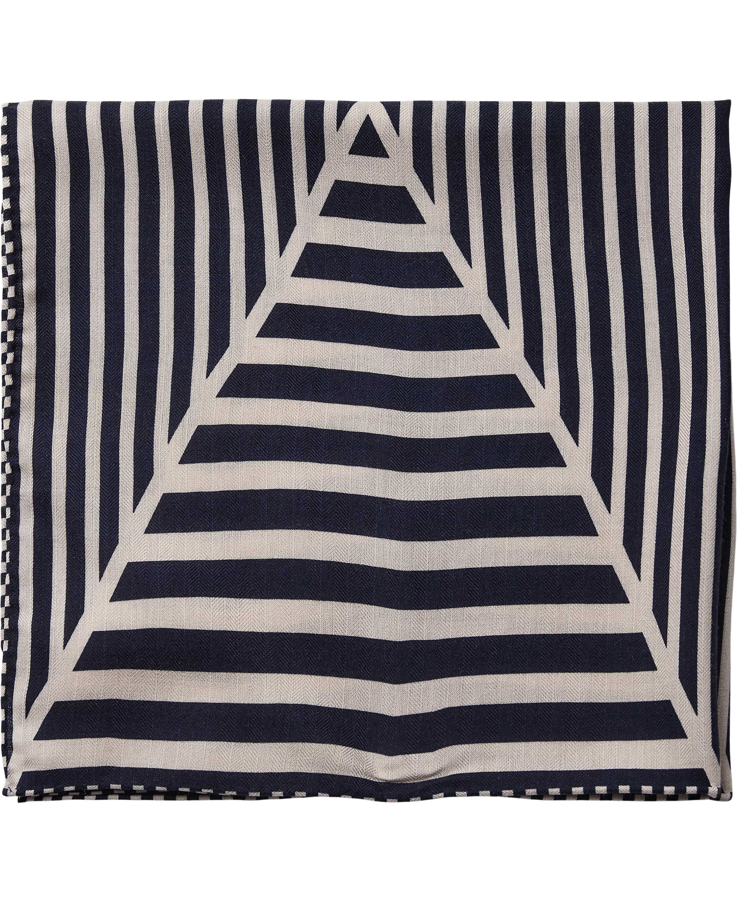 Geometric wool / silk Scarf - 61x61cm