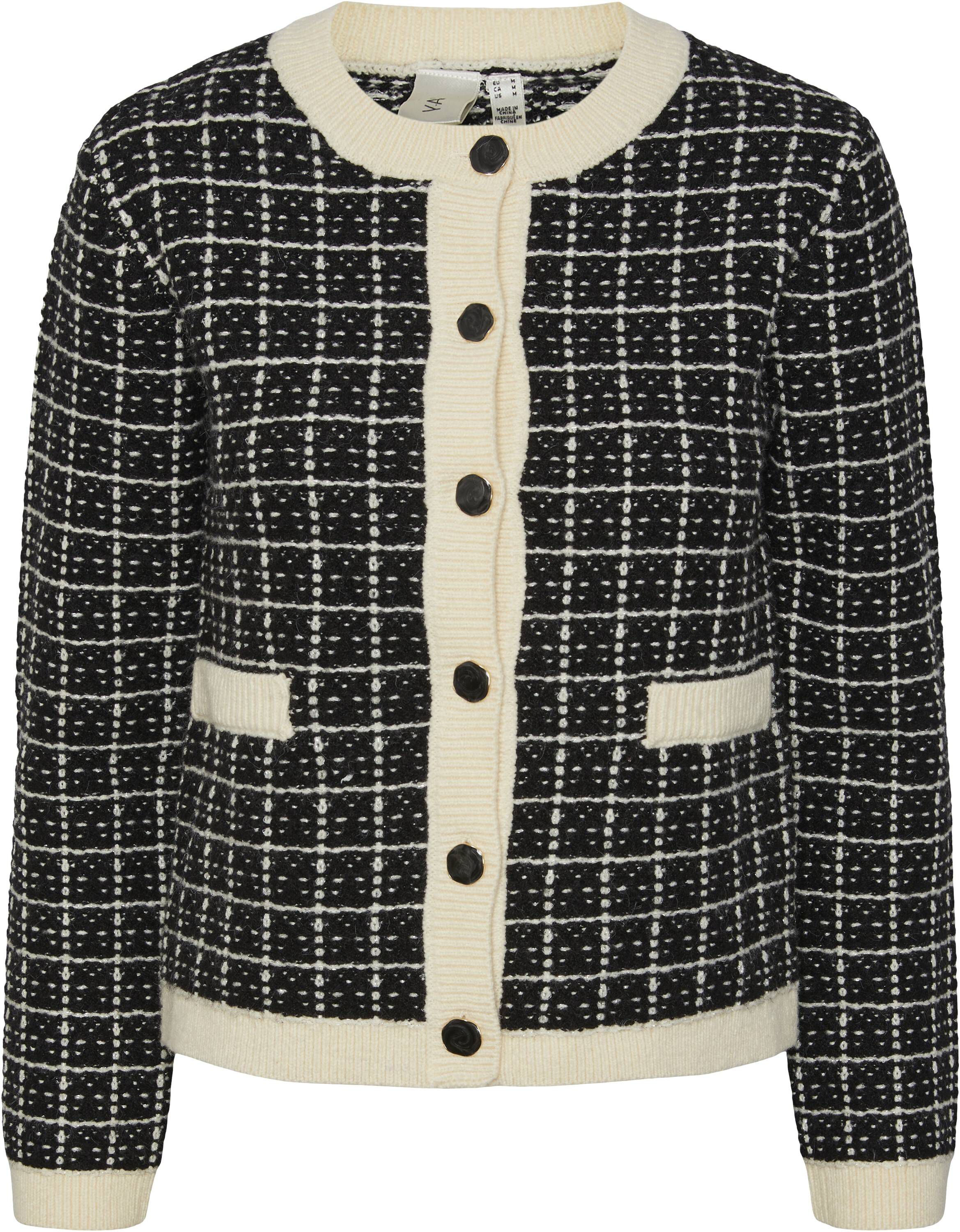 YASLIVIA LS SHORT KNIT CARDIGAN NOO