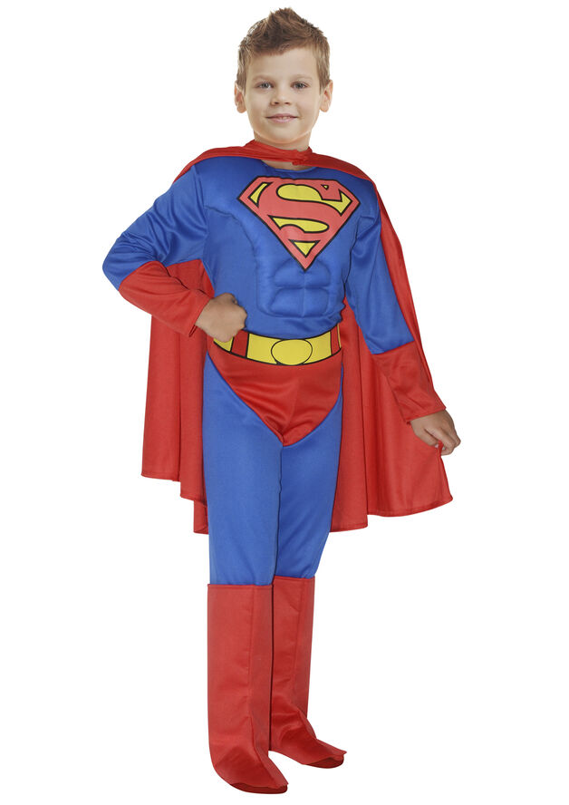 Superman kostume 5-7år