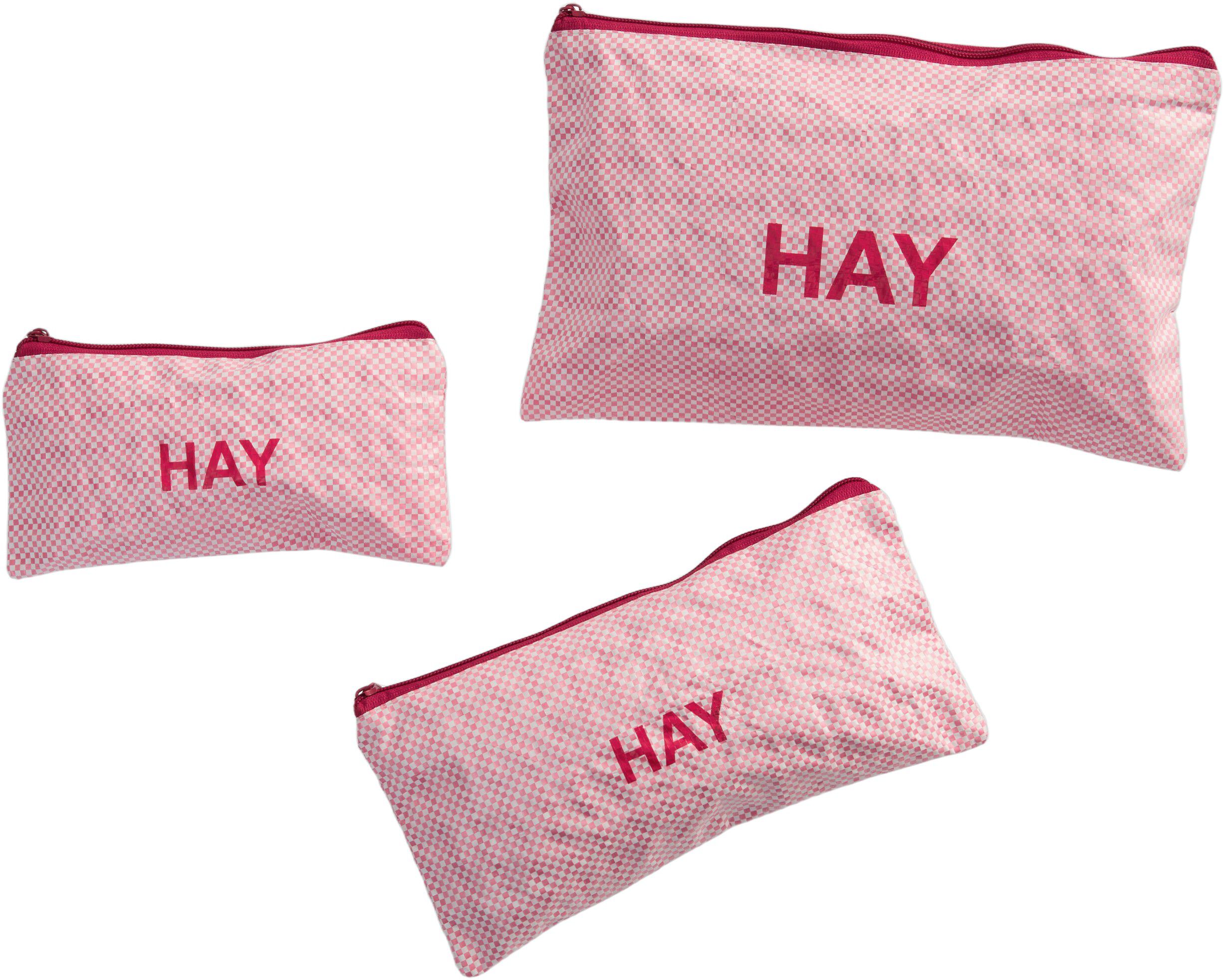 Candy Mono Wash Bag-Flat Set of 3-L