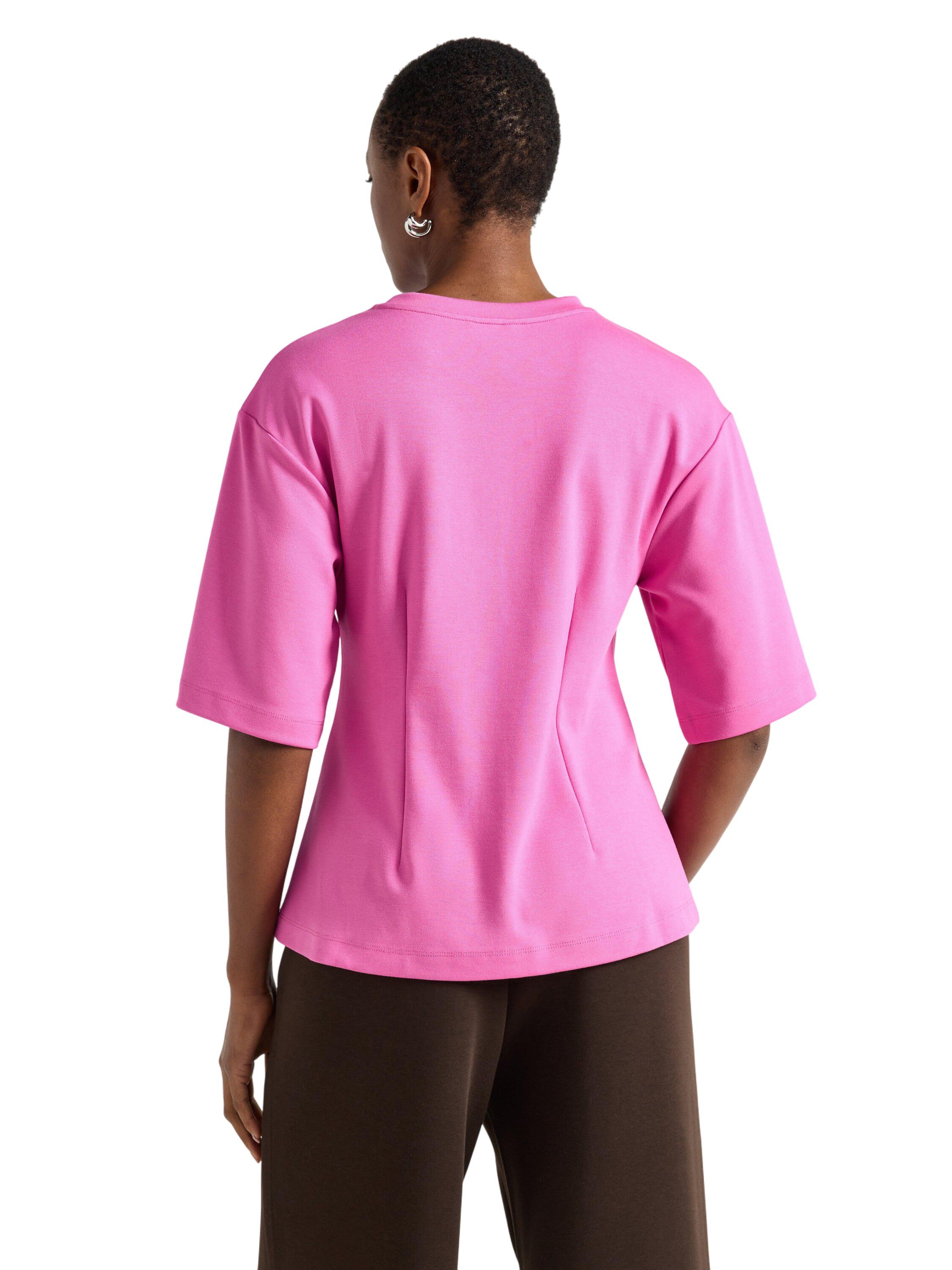 Peplumtopp i mjuk viskos med figurn