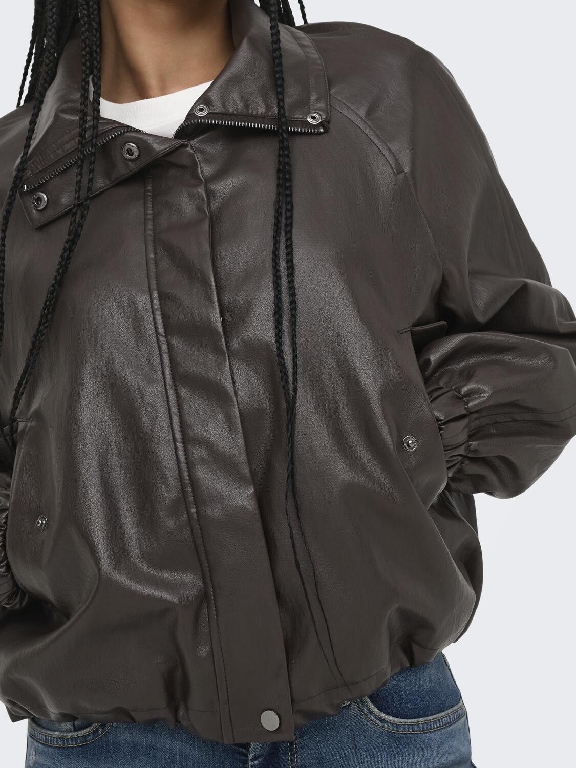 Onlmini Faux Leather Jacket Cc Otw