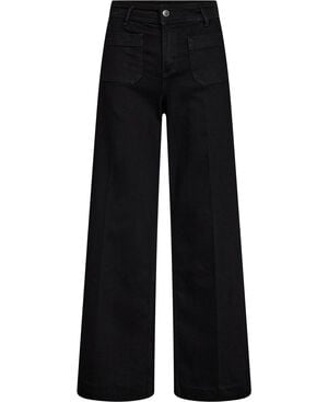 Wide-leg jeans with pockets