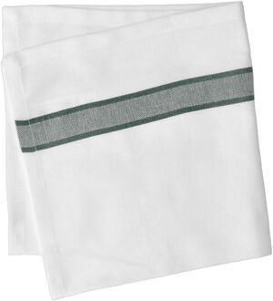 Stofserviet Pillivuyt 45 x 45 cm Grøn/Hvid 100% ny bomuld