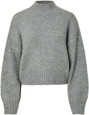 PCAICO LS SHORT HIGH NECK KNIT BC