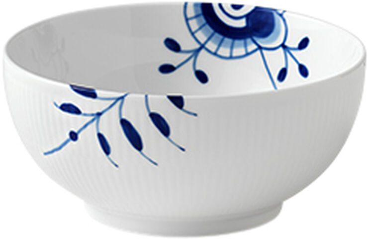 Blå Mega Riflet 110 cl. skål