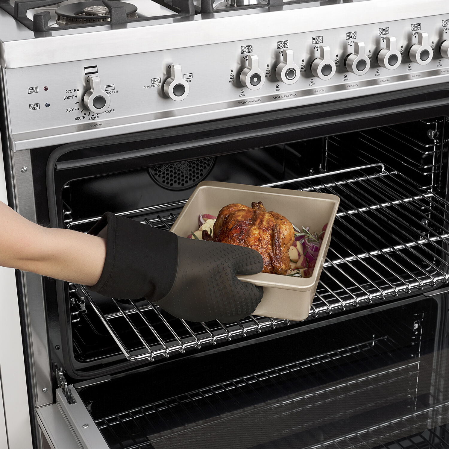 Silicone Oven Mitt - Black