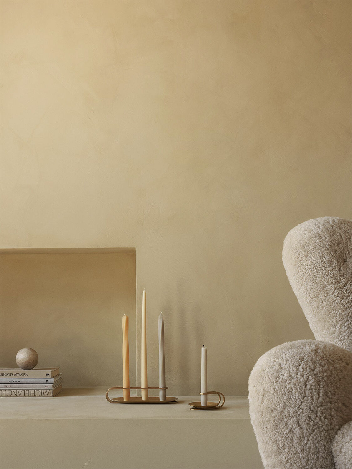 Clip Candle Holder, Table, H5, Blac