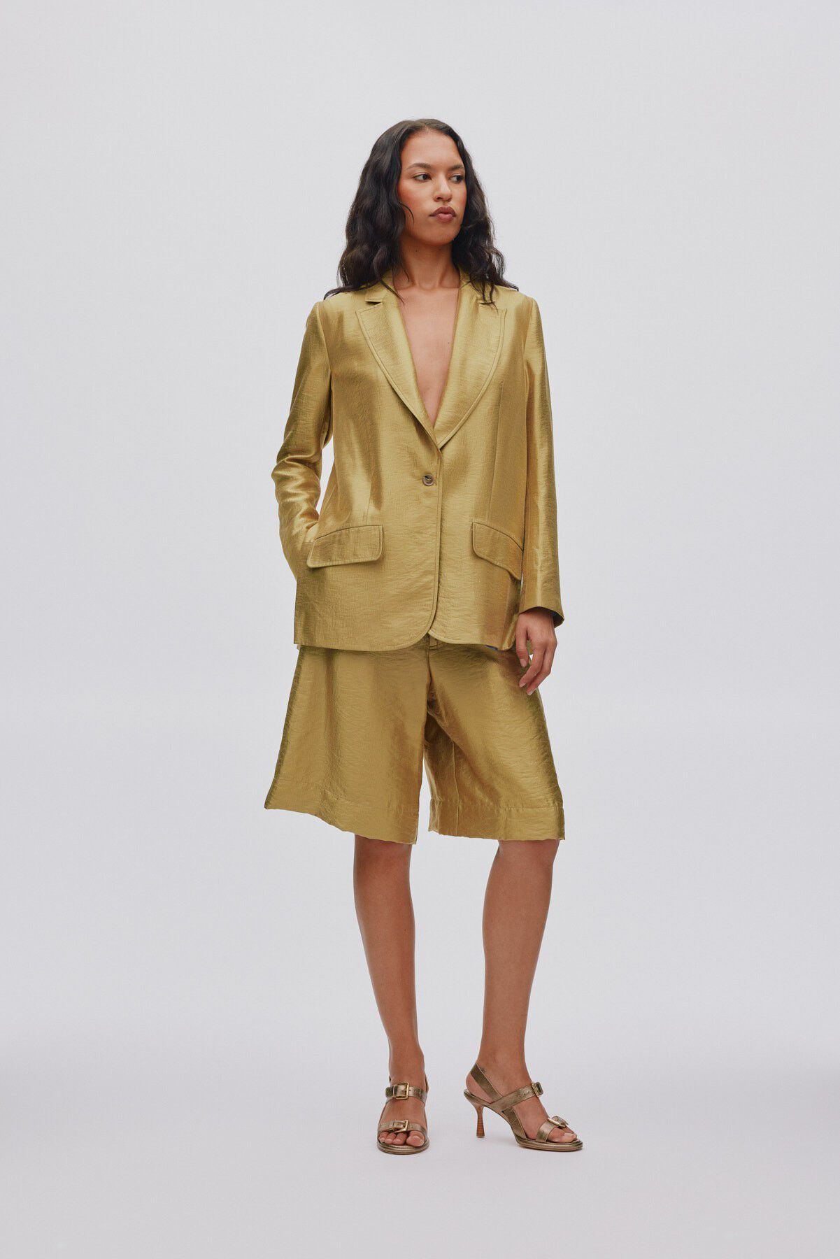 Woven gold jacket - Alona