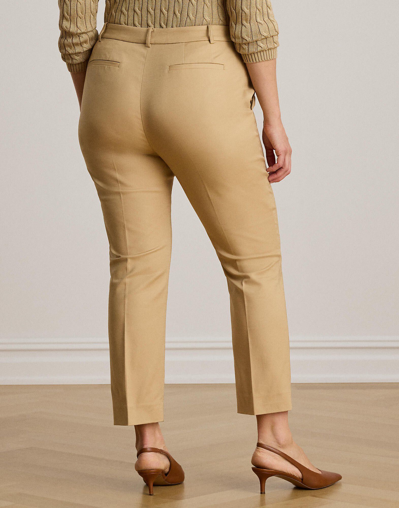 Double-Faced Cotton Slim Straight Pant