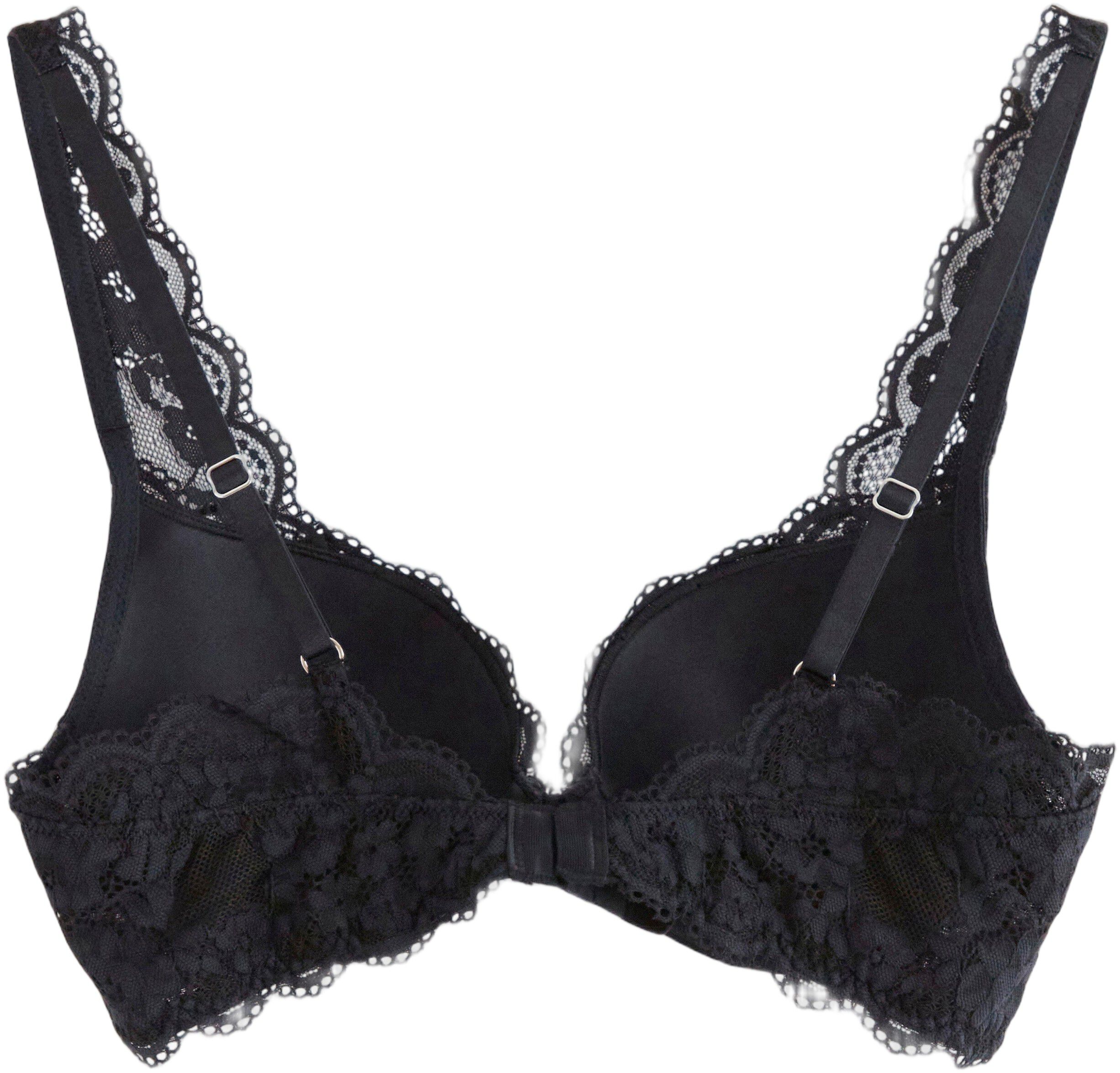 Malva push-up-bh med blonder