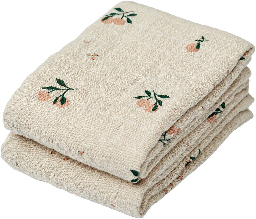 Lewis Muslin Cloth 2-Pack Peach / S