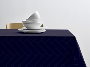 Dug Tiles Damask Indigo
