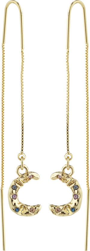 REMY recycled chain earrings gold-plated