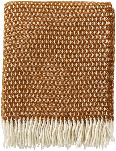 Uldplaid Dots sugar almond