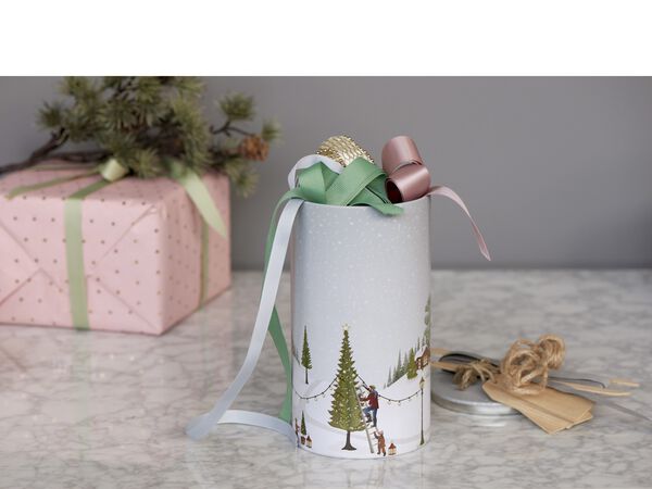 Kagedåse Vinter 10 x 18,5 cm Arctic Ice Metal