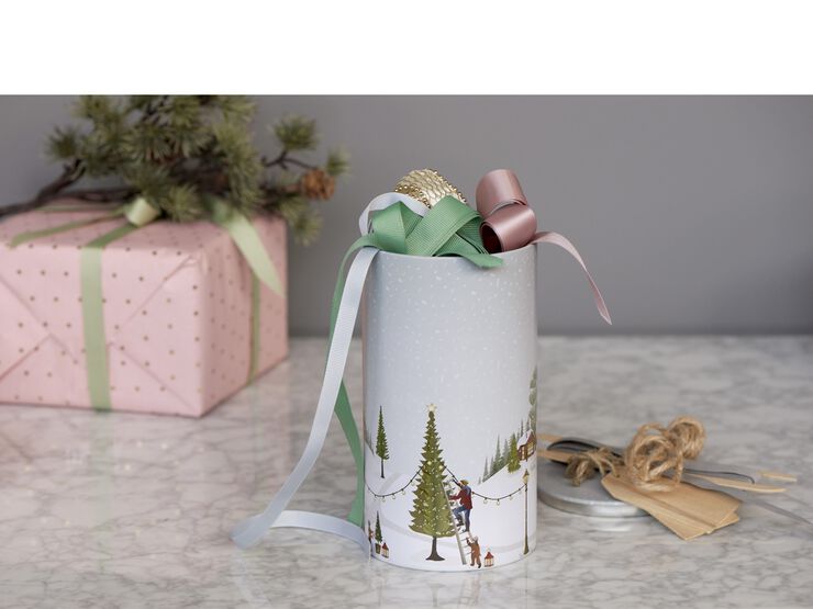 Kagedåse Vinter 10 x 18,5 cm Arctic Ice Metal