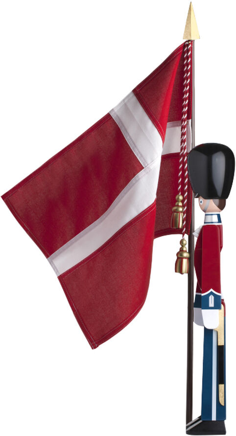 Fanebærer mellem malet bøg