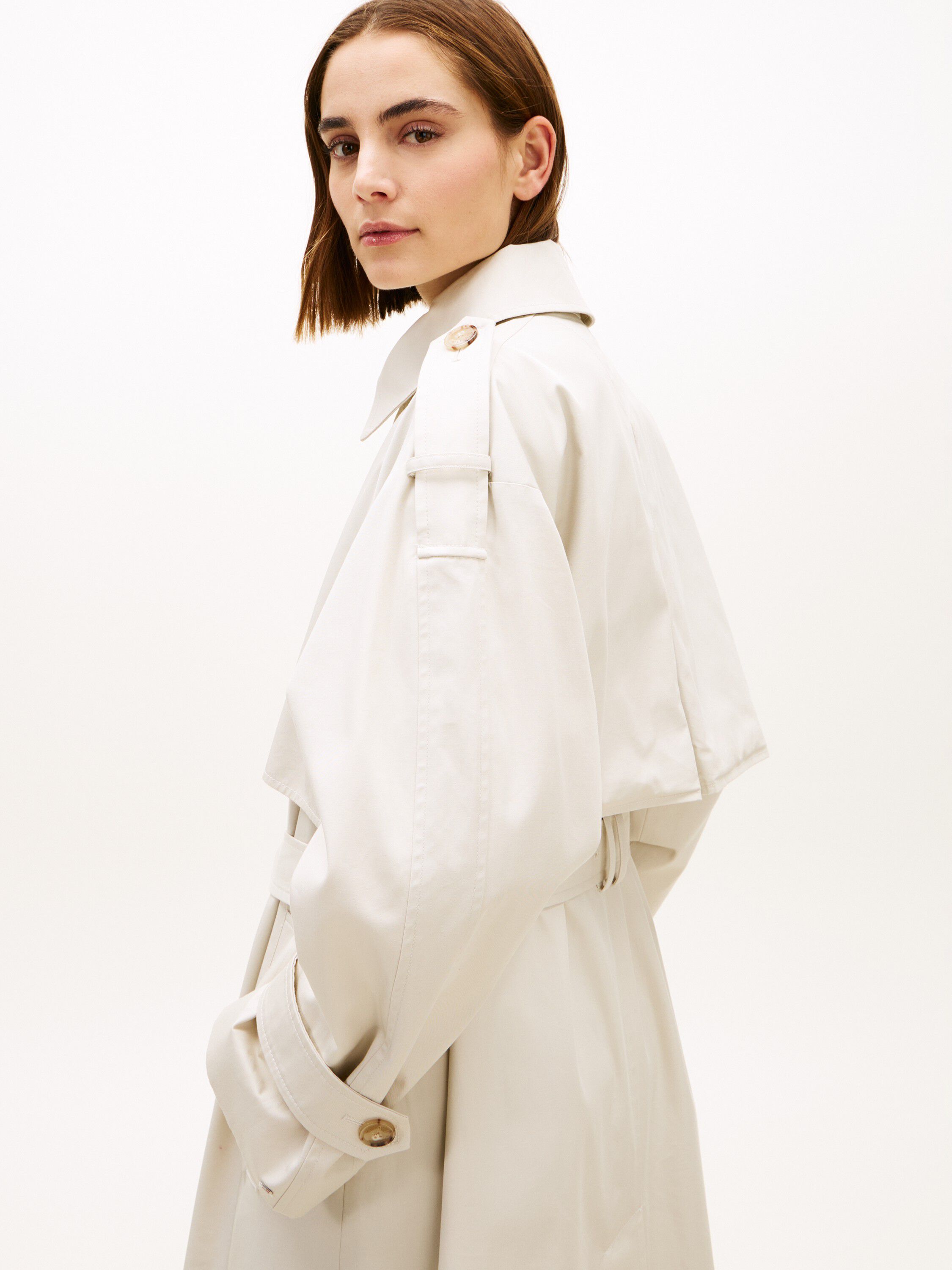 OVERSIZED COTTON TRENCH COAT