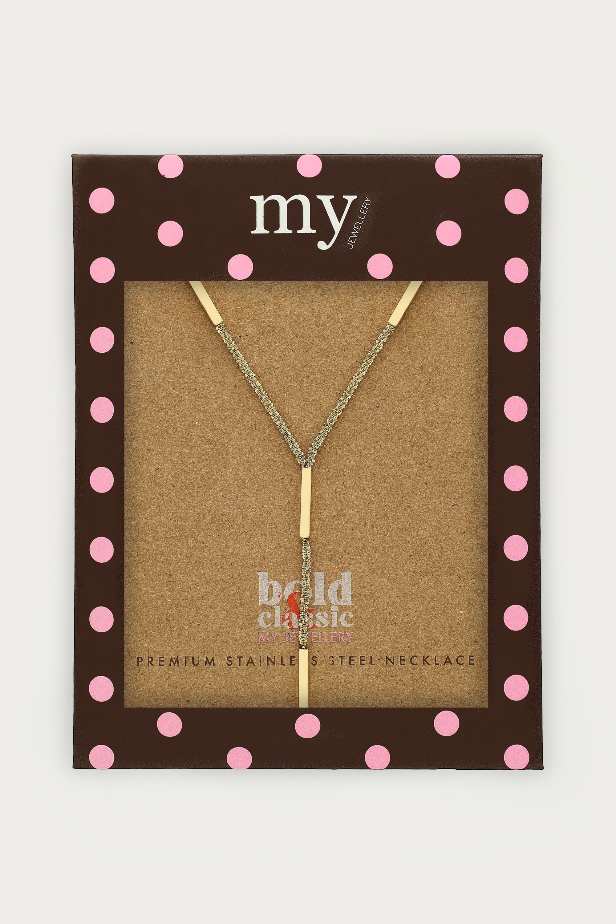 Necklace Y chain tubes