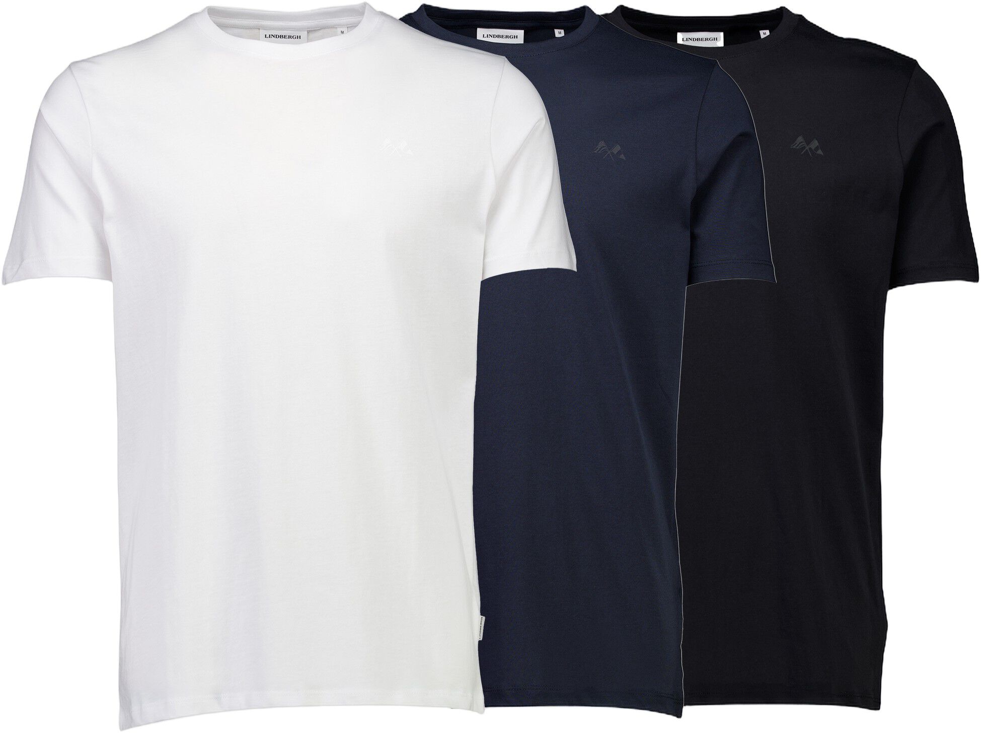 3-pack tee with flag print S/S