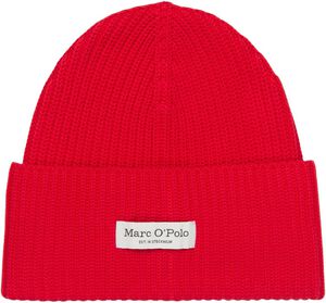 Beanie, knitted, with fold-up