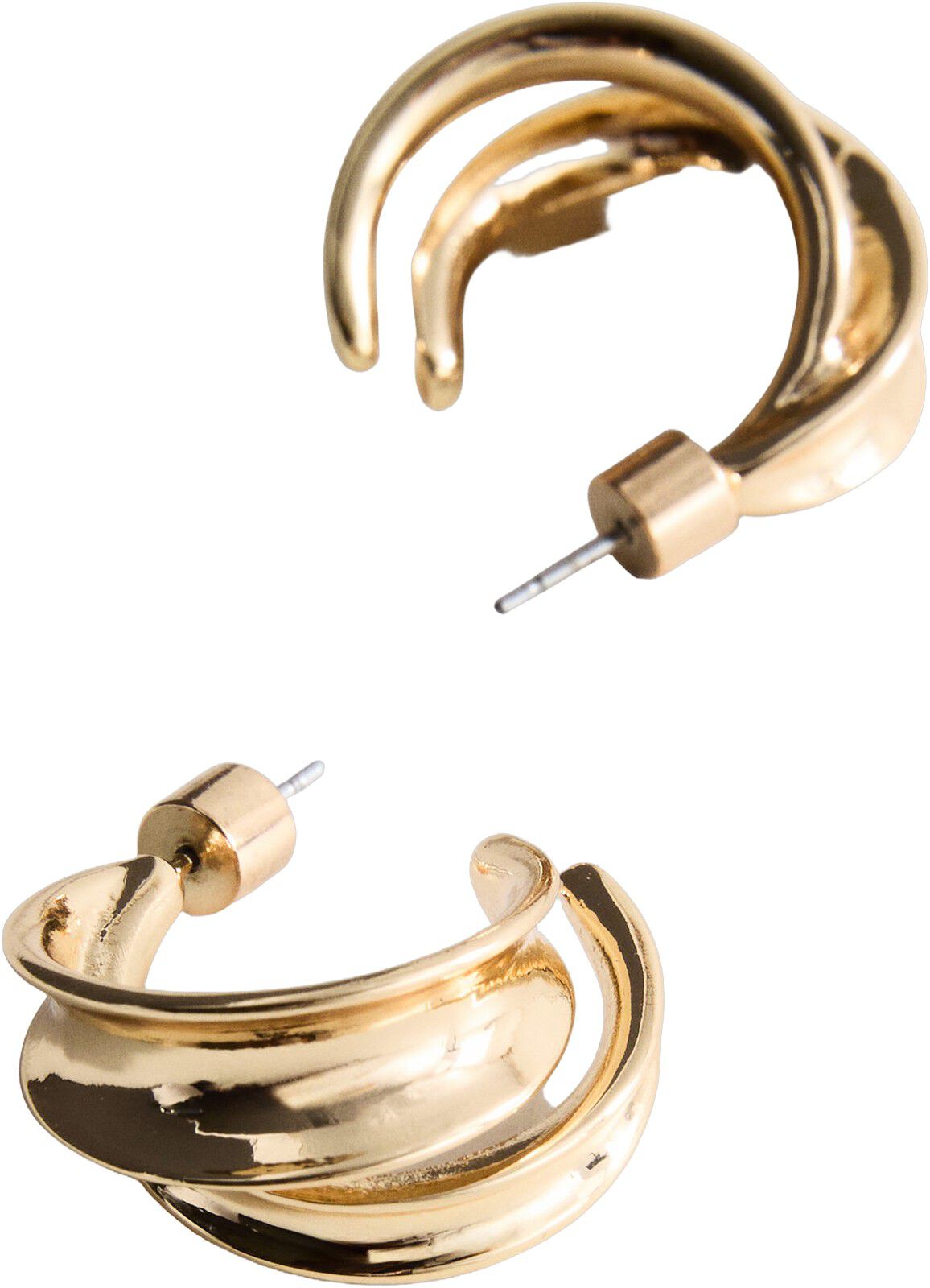 Intertwined hoop earrings