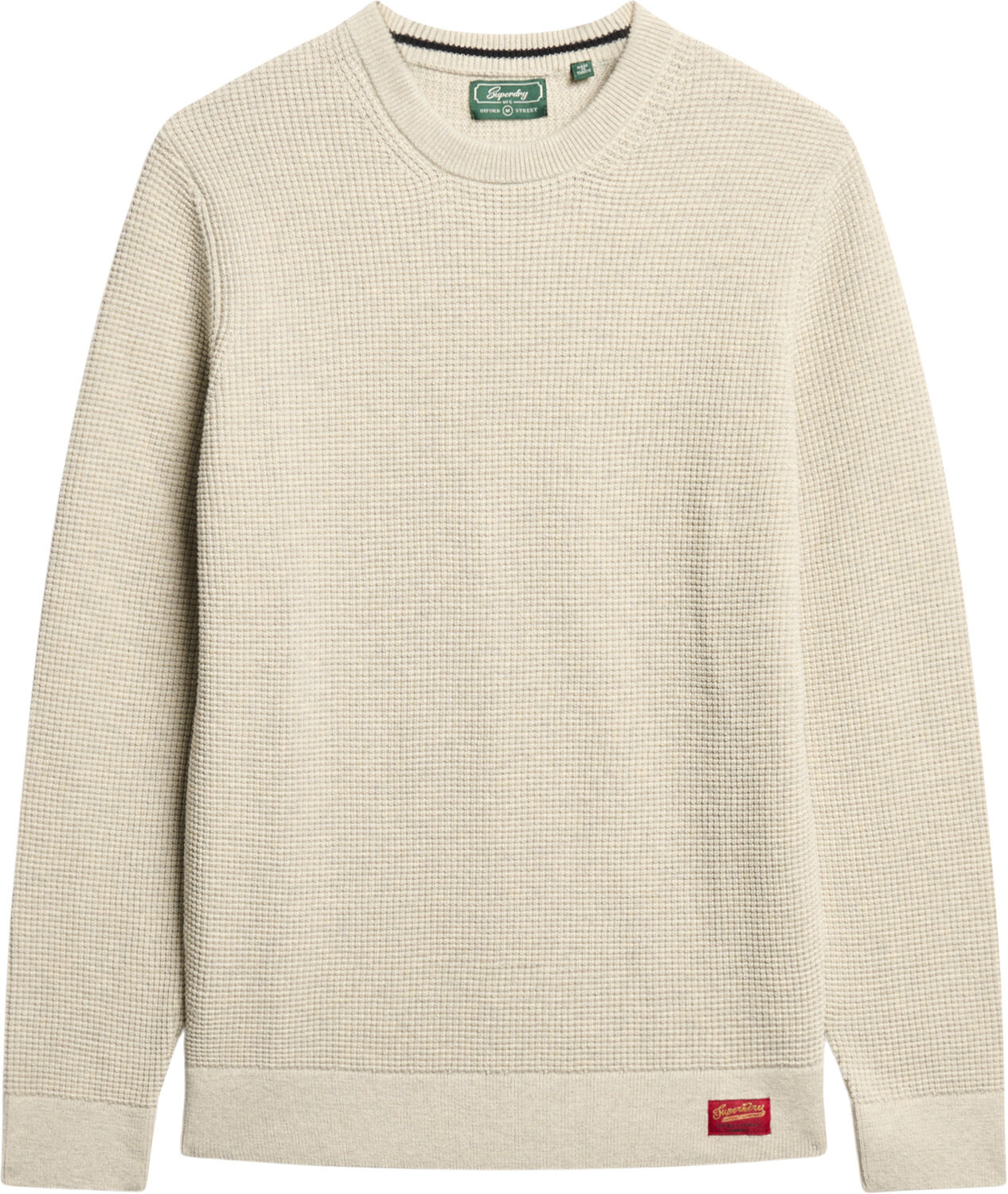 TEXTURED CREW KNIT JUMPER