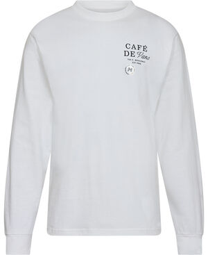 Cafe Vans LS White