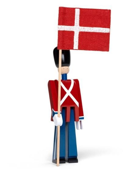 Faneb&aelig;rer mini r&oslash;d/bl&aring;/hvid