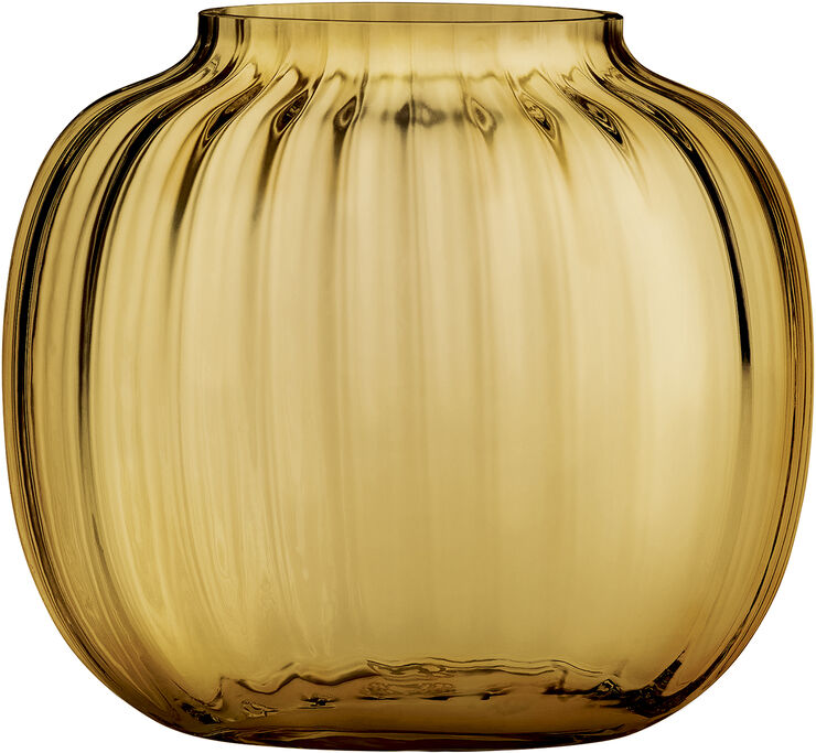 Primula Oval Vase amber H12,5