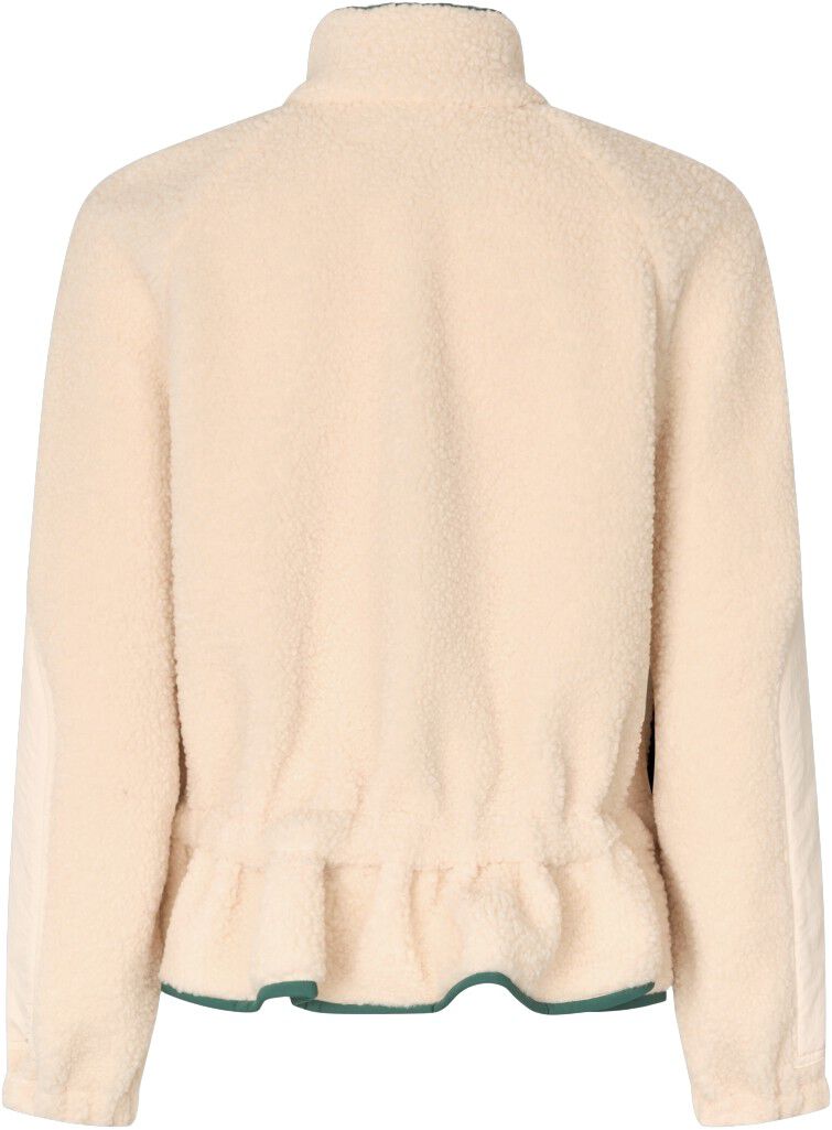 2412 Fleece / Nylon, Dropped Shoulder Gathered Jacket