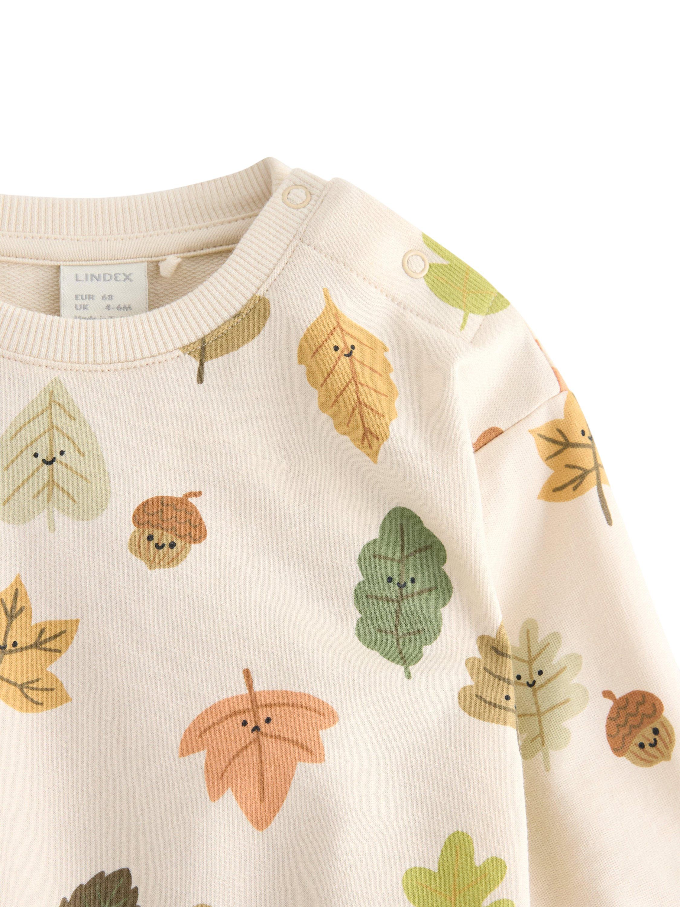 Mjuk sweatshirt i bomull med avslap