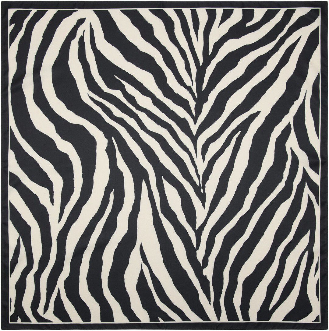 Zebra satin scarf