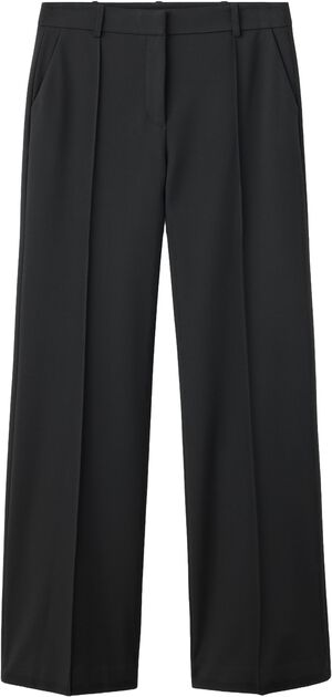 Flared trousers with seams