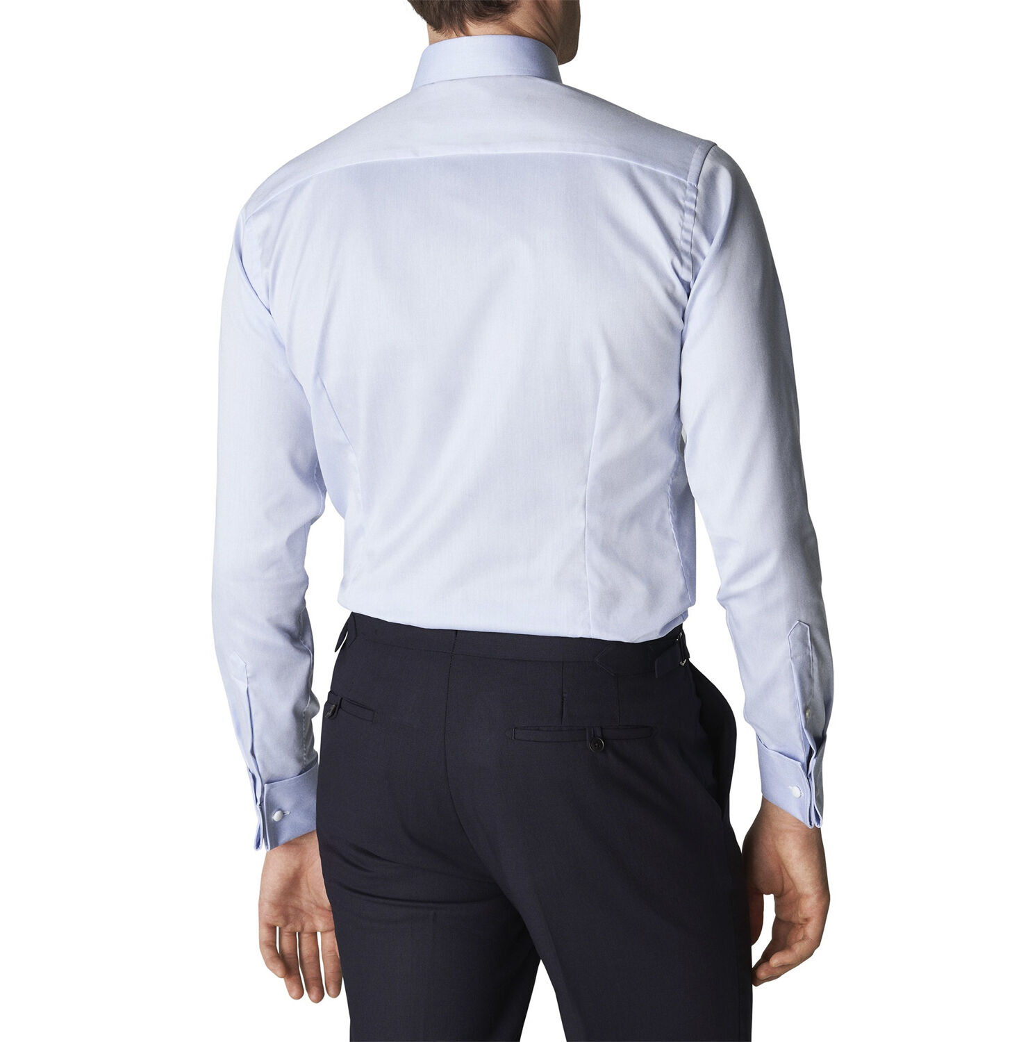 Light Blue Signature Twill Shirt French Cuffs - Slim Fit