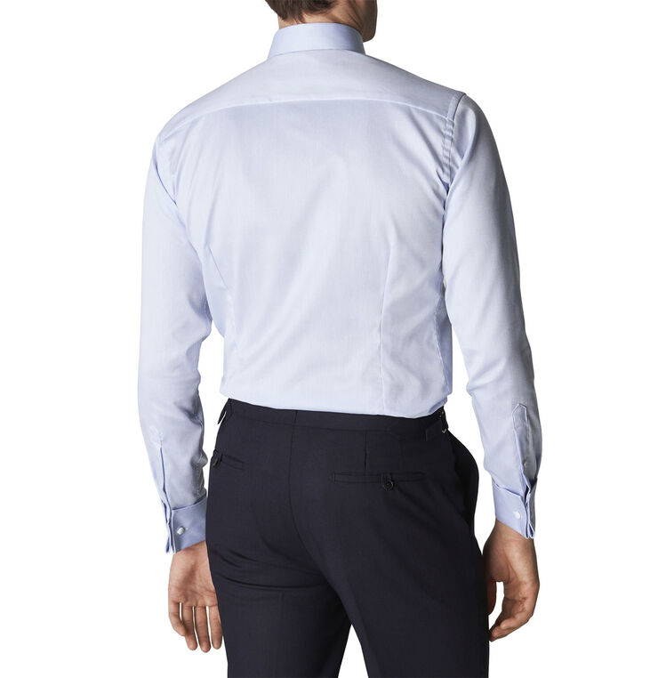 Light Blue Signature Twill Shirt French Cuffs - Slim Fit