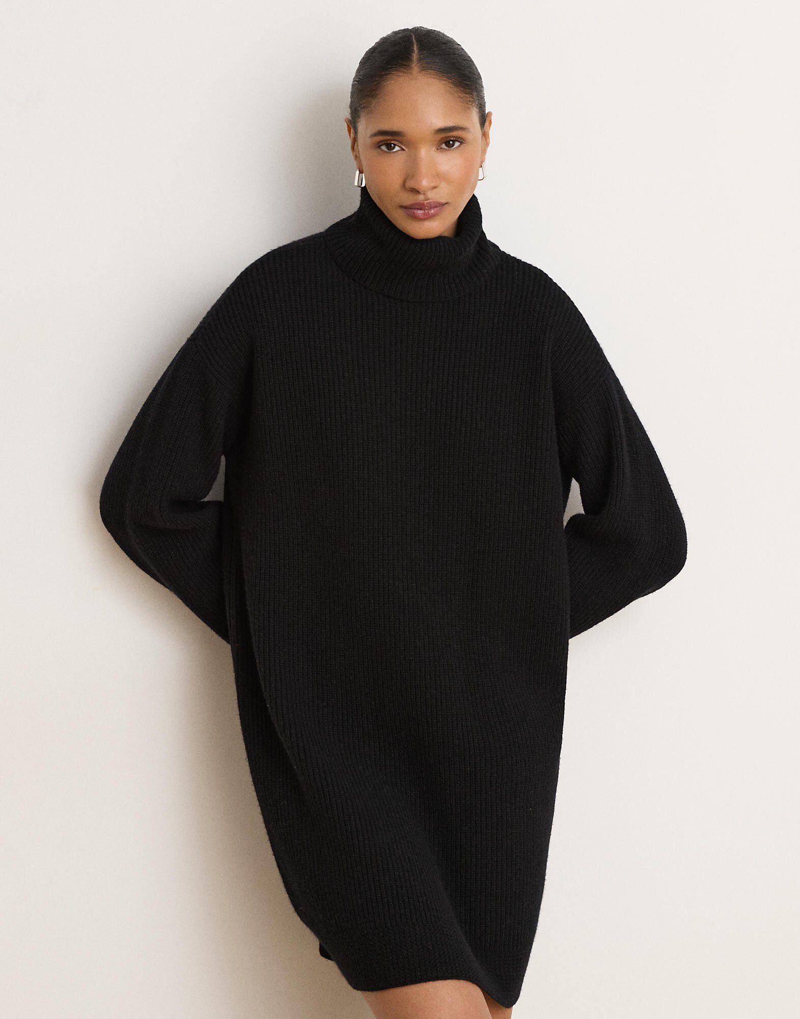 WOOL CASHMERE-LS DRESS