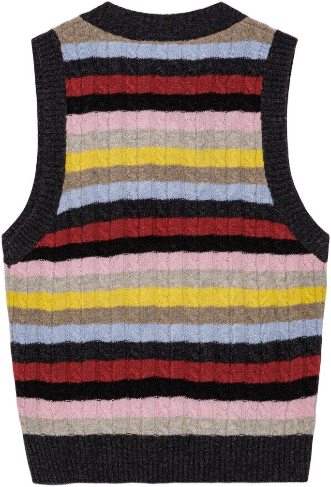 Logo Wool Mix Vest