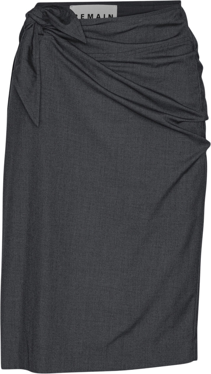 TIED SUITING SKIRT