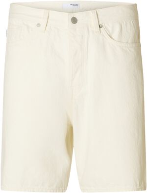 SLHREG ALEX 201 ECRU HEMP SHORTS