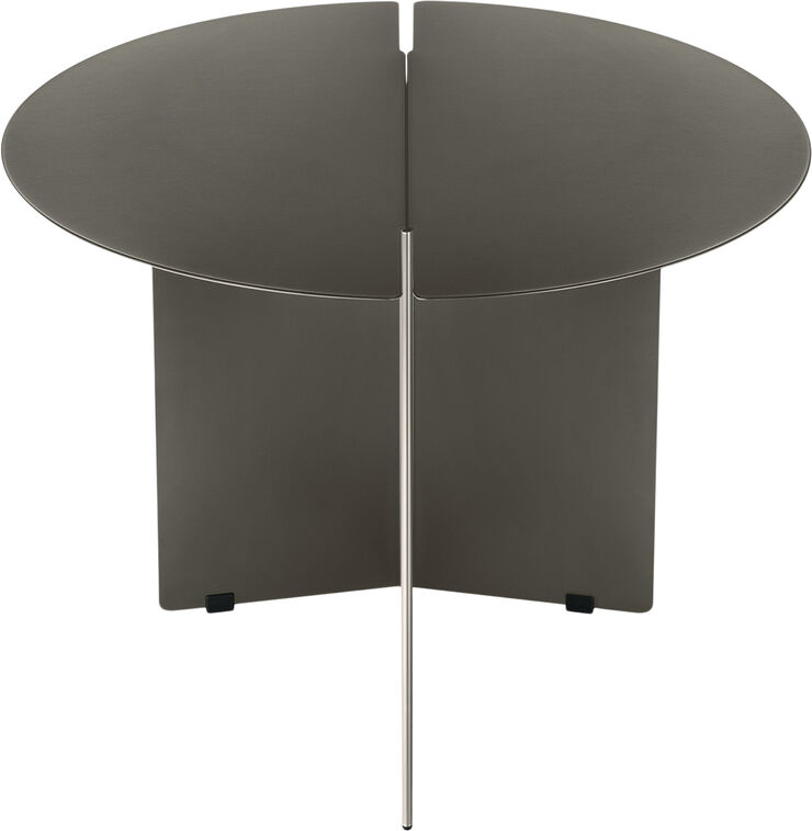 Side table -ORU- Colour Burned Metal Size M Ø 50cm