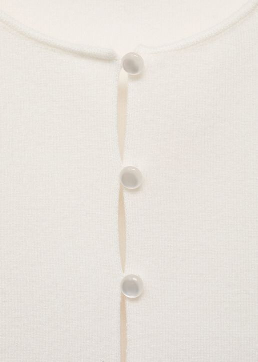 Fine-knit waistcoat with buttons