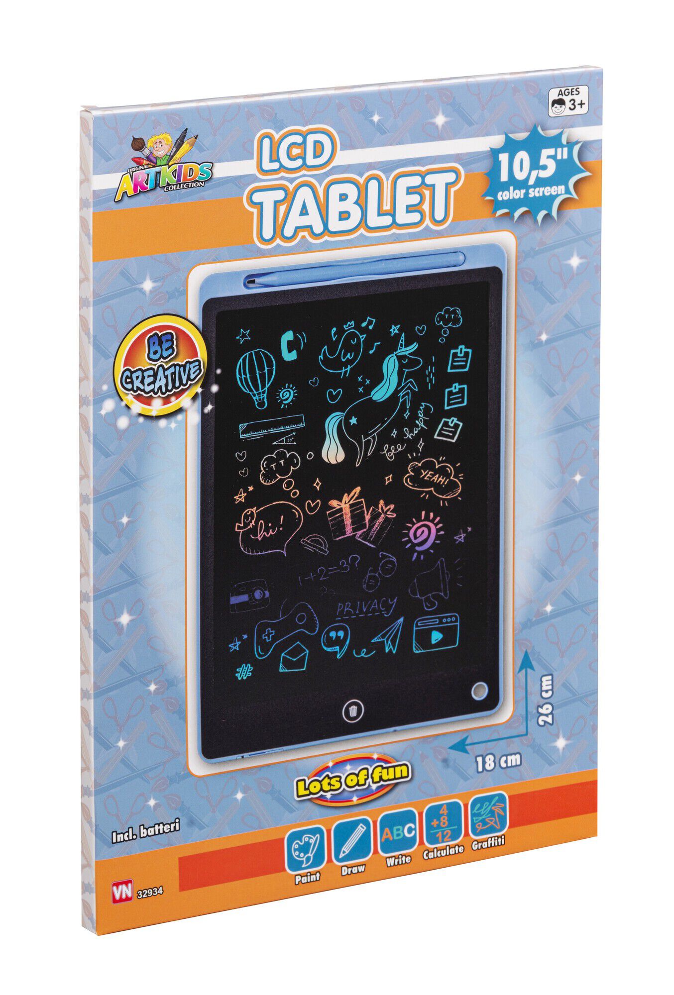 ARTK LCD TEGNETAVLE 27cm