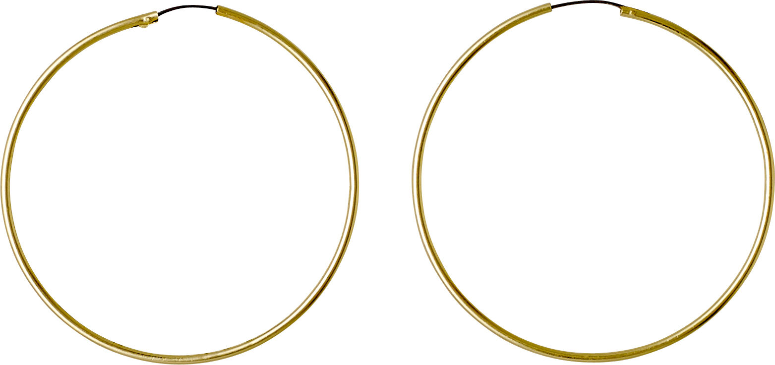 SANNE large hoop earrings gold-plated