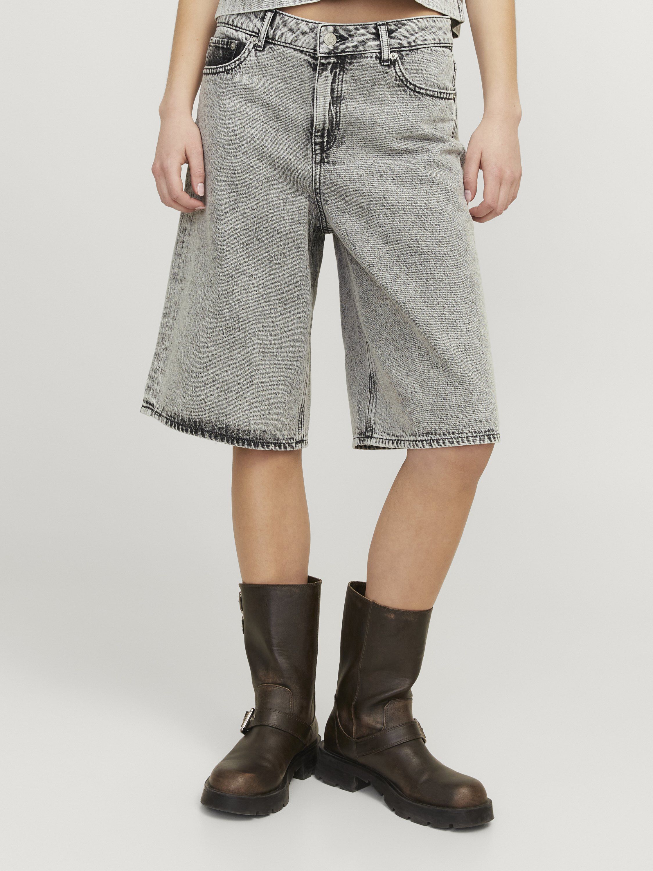 JXLAURA LONG MW DENIM SHORTS DNM SN