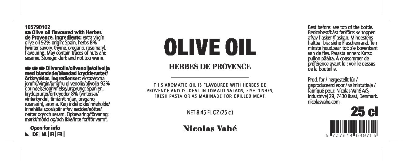 Olivenolie 99,5% med blandede krydderurter, 25 cl.