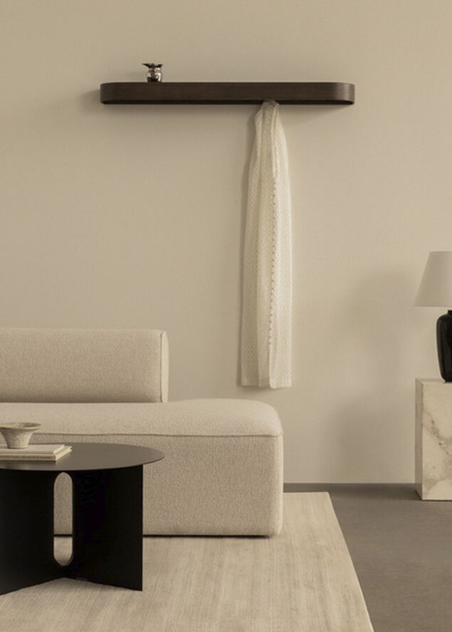 Androgyne Side Table, H38, Steel Base, Black